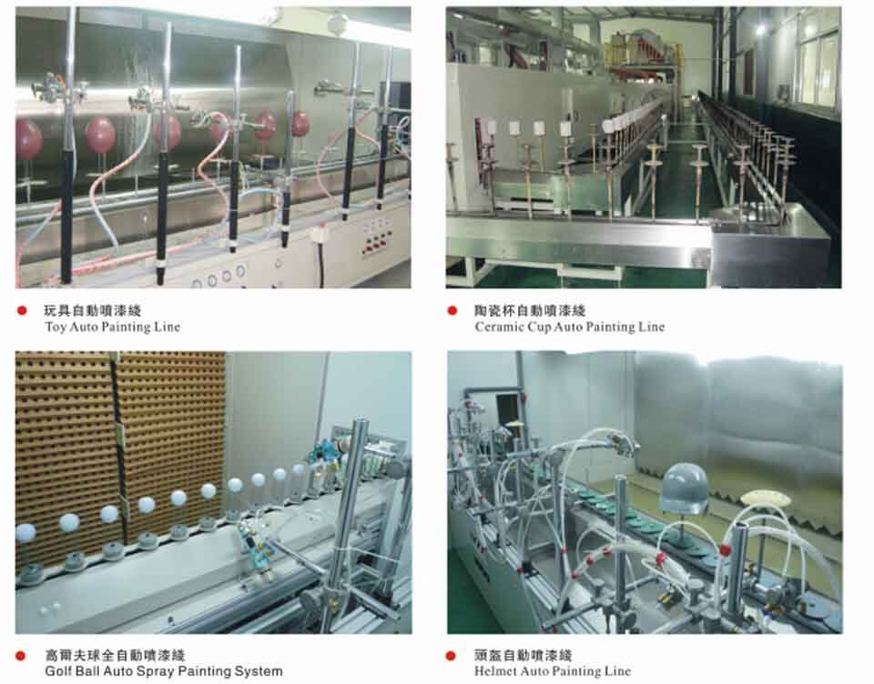 固定噴槍噴涂生產線