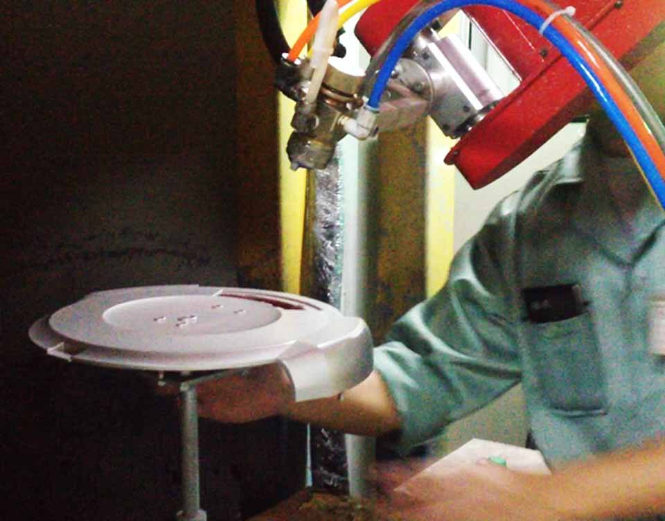 掃地機器人外殼自動噴漆設(shè)備